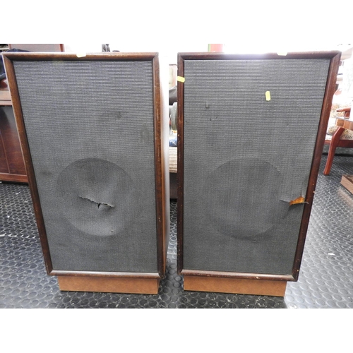 1343 - Pair of vintage Wharfedale loud speakers