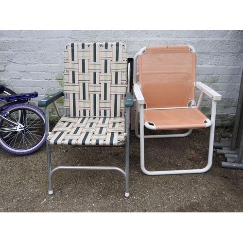 43 - 4x folding garden chairs