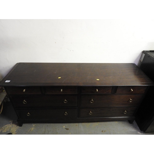 544 - Stag four over four chest of drawers