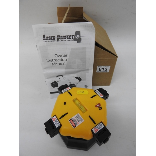 613 - Boxed four way laser level