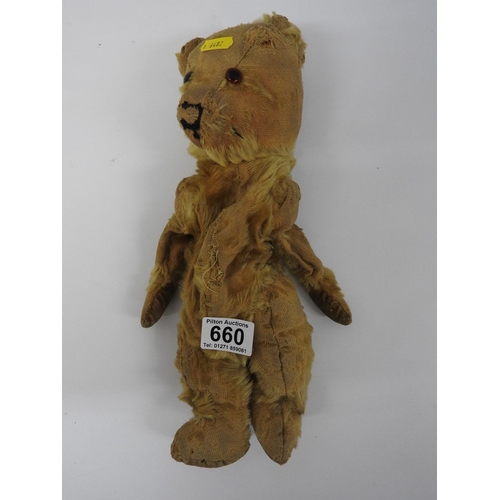 660 - Old jointed teddy bear