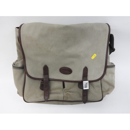 708 - Canvas fishing bag