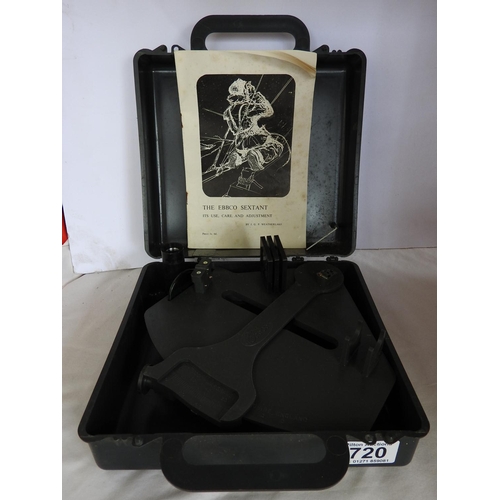 720 - Cased Ebbco Sextant