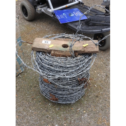 93 - Roll of barbed wire
