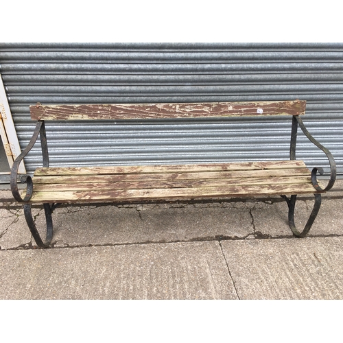 234A - Metal end garden bench