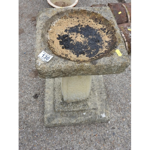 130 - Concrete bird bath