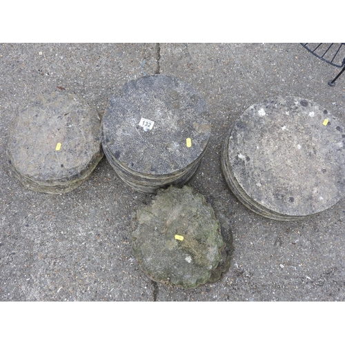 132 - Quantity of concrete stepping stones