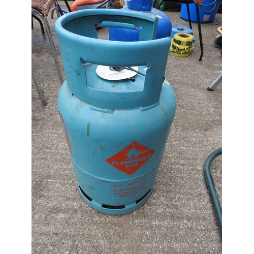 239 - 13KG butane gas cylinder - approx half full