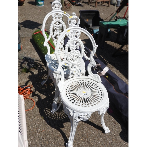 102 - Pair of metal garden chairs