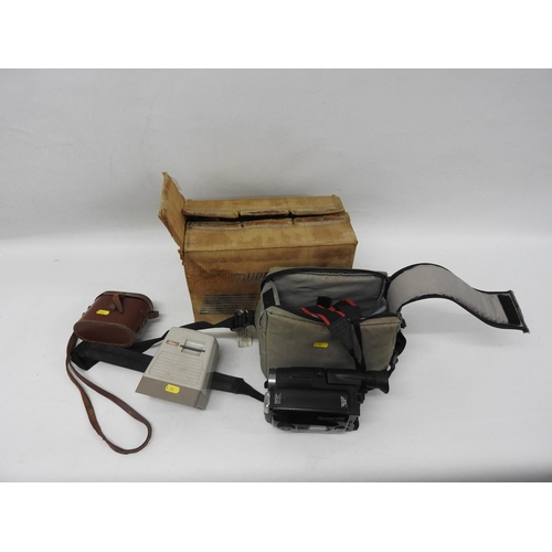 1398 - Slide projector, binoculars, slide viewer etc