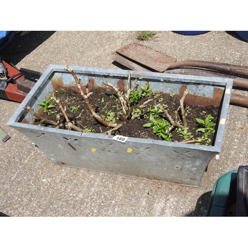 189 - Metal garden planter