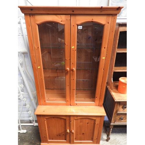 370 - Glazed Pine dresser - 37x 18x 77