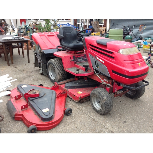 117A - Countax K18-50 ride on mower with spare cutter - seen working