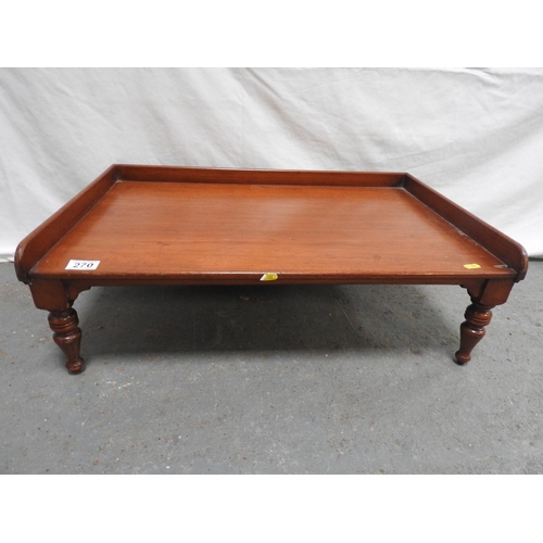 270 - Mahogany bed table