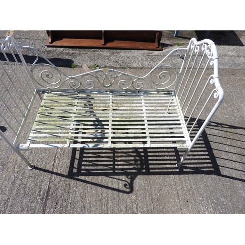 14 - Painted Iron day bed