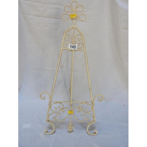 140 - Painted metal reproduction easel picture stand