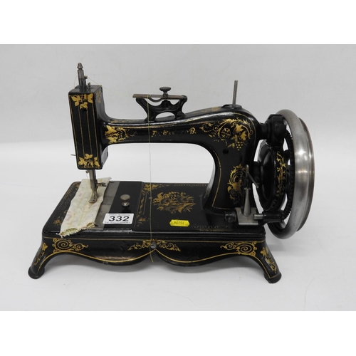 332 - Wanzer B Canadian hand sewing machine - circa 1880