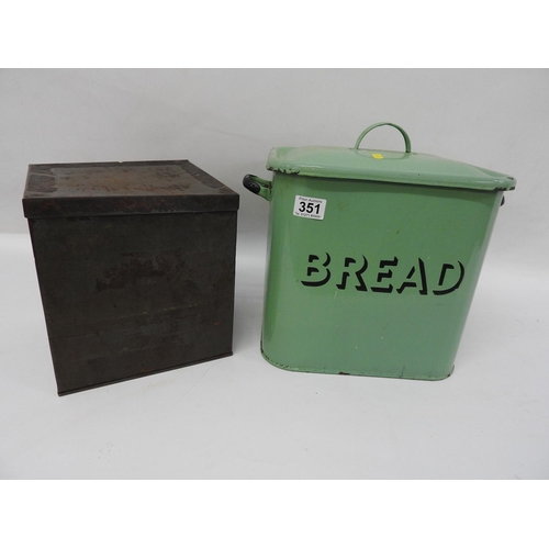 351 - Enamelled bread bin