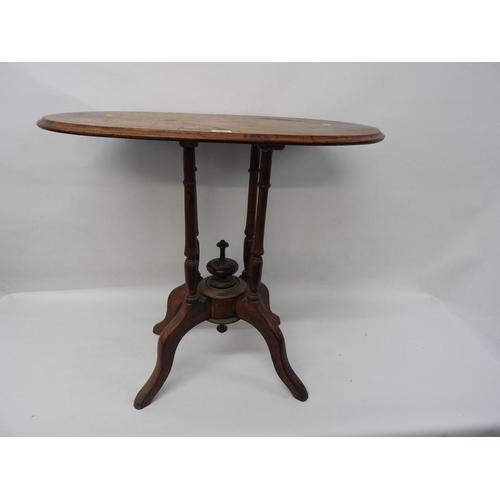 354 - Mahogany oval occasional table