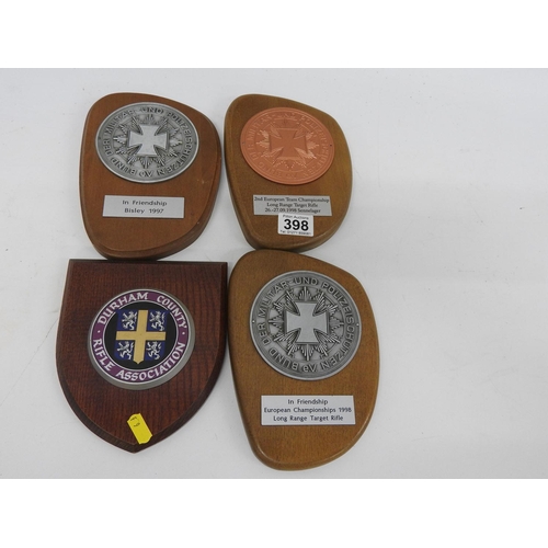 398 - 4x shooting plaques