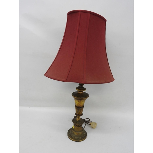 419 - Brass table lamp