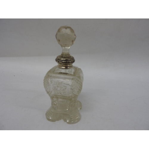 580 - Silver mounted dressing table bottle