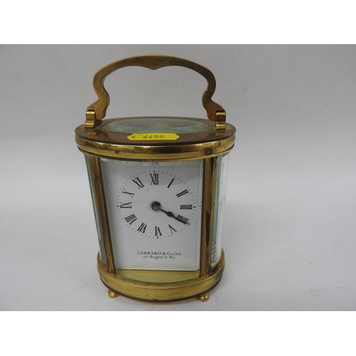 583 - Brass carriage clock - Garrard & Co, Regent Street