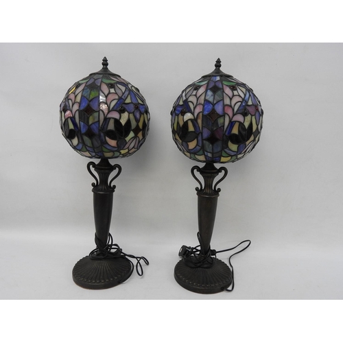 650 - Pair of Tiffany table lamps