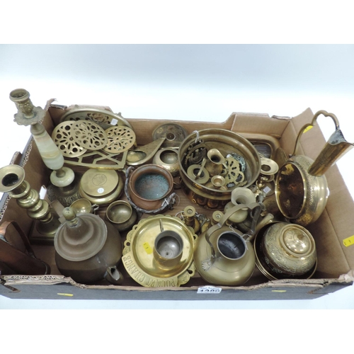 1389 - Box of Brassware