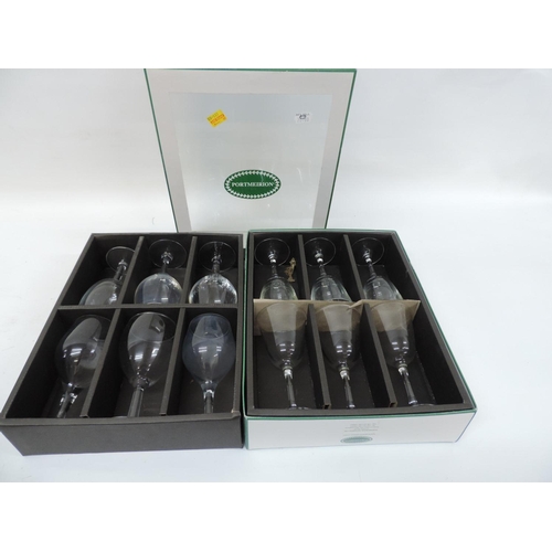 975 - 2x Boxed Portmeirion drinking glass sets