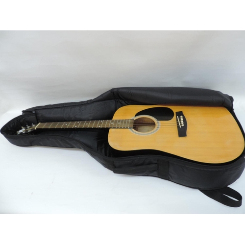 1433 - Cased Acoustic Guitar