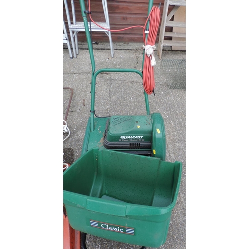 163 - Qualcast Classic Electric 30 Cylinder Lawnmower - Seen Working