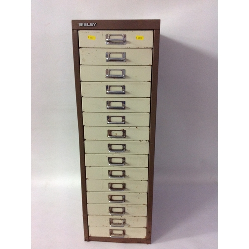 1435A - Bisley 15 Drawer Metal Filing Cabinet