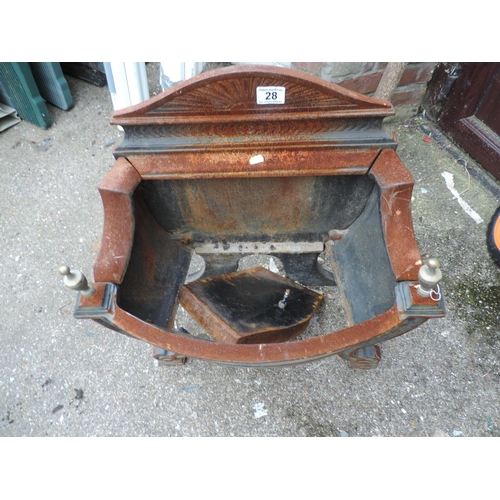 28 - Cast Iron Fire Basket