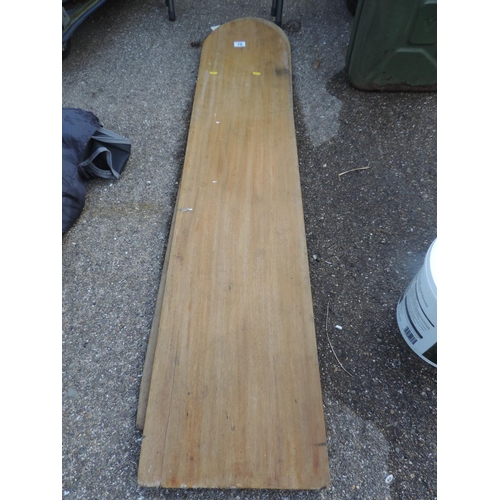 79 - 2x Wooden Surf Boards