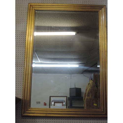 1215 - Gilt Frame Bevel Edge Mirror - 29x41