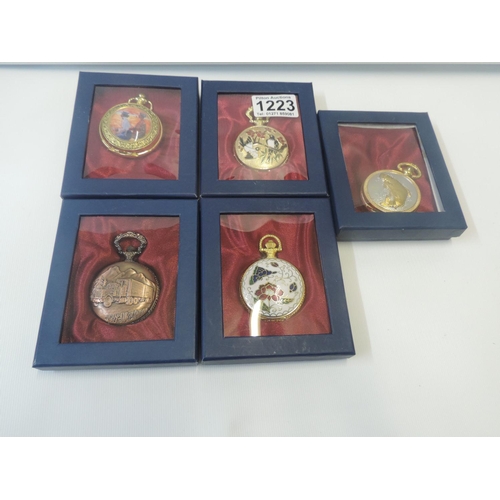 1223 - 5x Collectors Pocket Watches