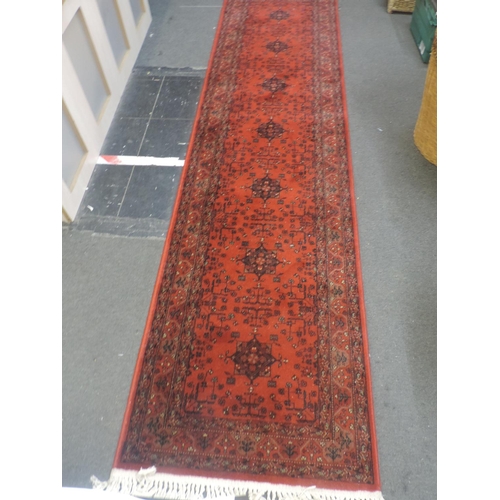 1494 - Rug Hall Runner - Red Ground