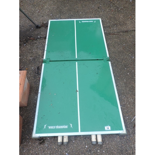 24 - Small Folding Table Tennis Table