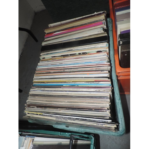 616 - Plastic Crate and Contents - Records - LP's