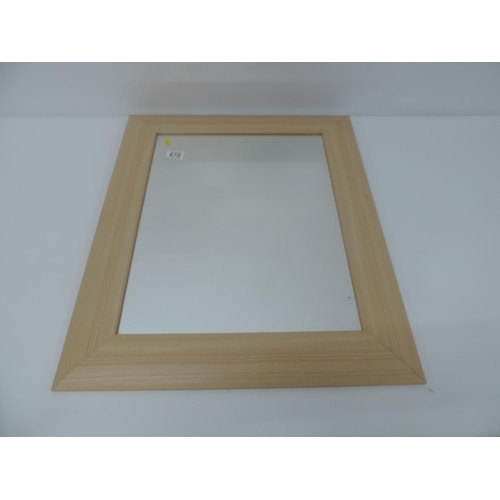 670 - Modern Framed Mirror