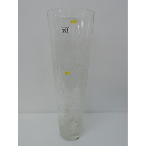 981 - Large Glass Vase