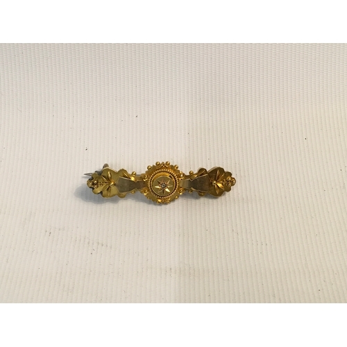 19A - 15ct Gold Brooch - 3.8gms