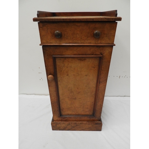 300 - Walnut Pot Cupboard with Single Drawer