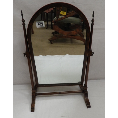 302 - Victorian Mahogany Dressing Table Mirror