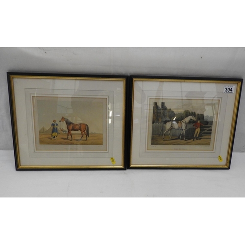 304 - 2x Framed Prints - The Hunter and The Arabian