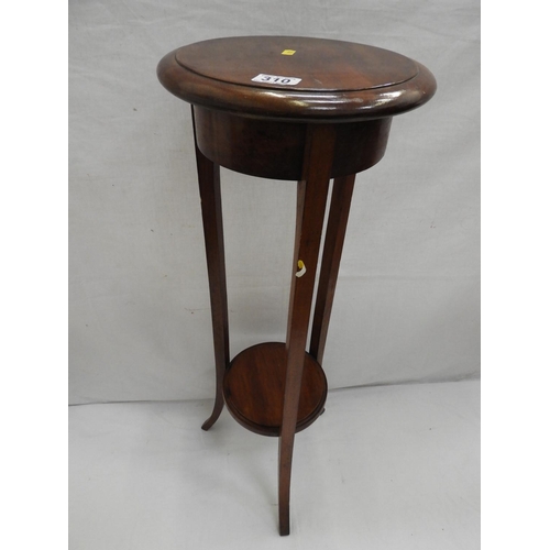 310 - Mahogany Plant Stand with Shelf under