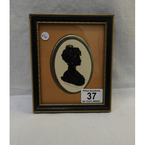 37 - Silhouette of Mrs Bancroft