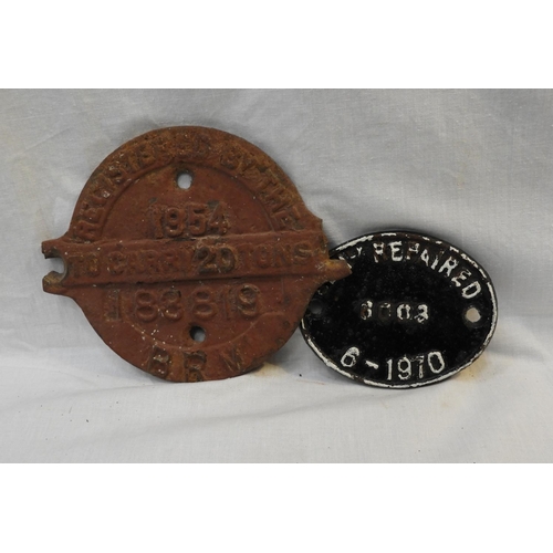 39 - Cast Iron Railway Plates