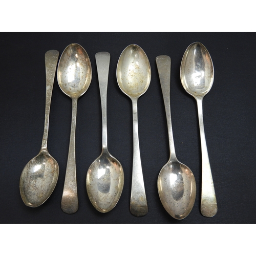 14 - 6x Silver Dessert Spoons - 52gms